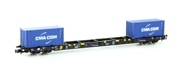 Hobbytrain H23106 - N - Containertragwagen CMA CGM, RheinCargo, Ep. VI